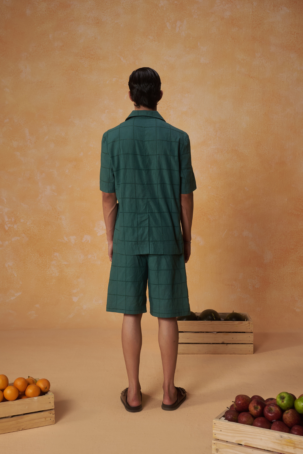 Unnie Schiffli Green Co-ord Set