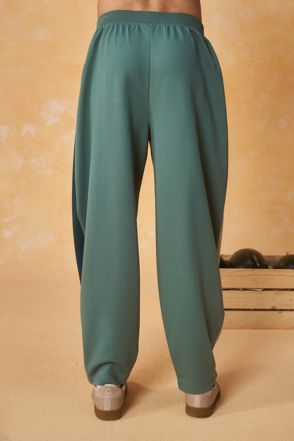 Diagonal Panel Pants