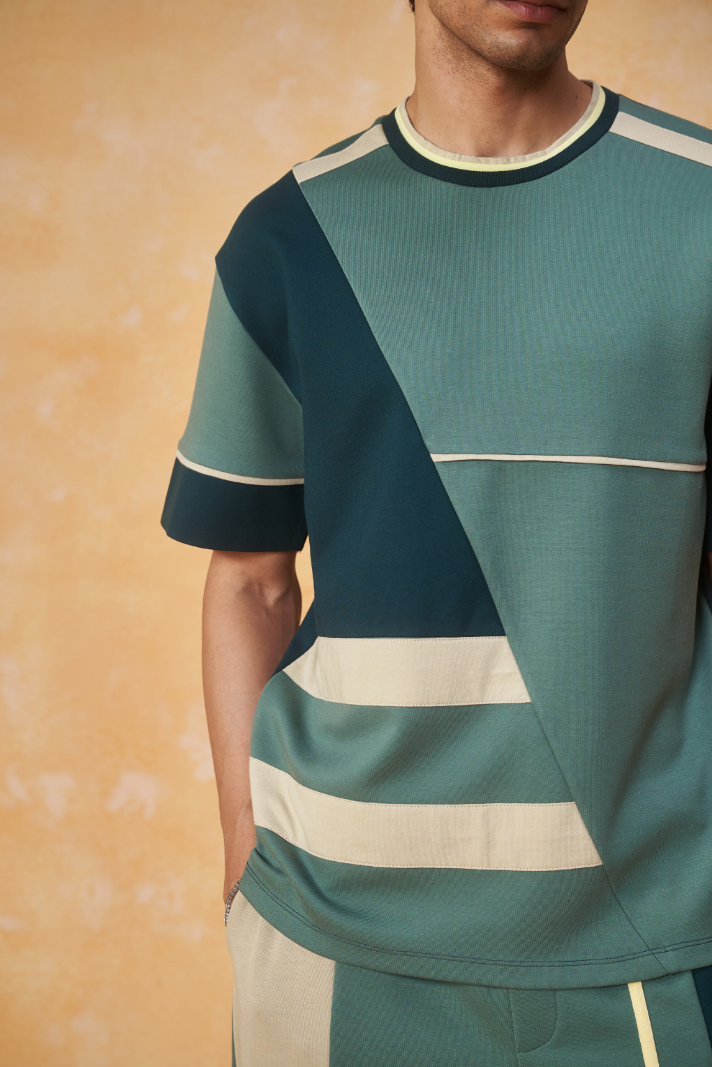 Diagonal Panel Tee